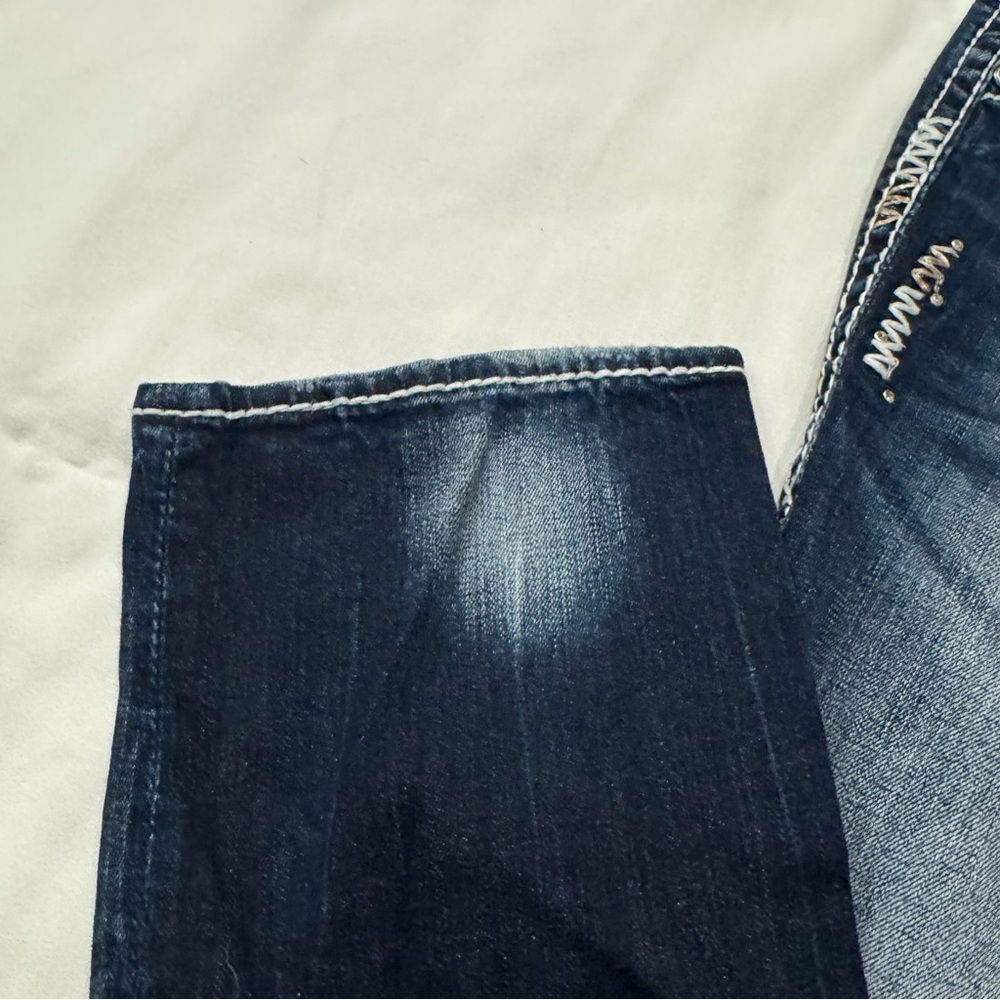 Rock Revival Dark Blue Jeans with Embroidered Pockets - Picture 13 of 13